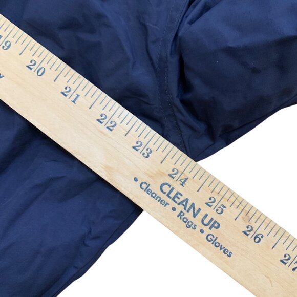 L.L. Bean Mens VTG Navy Blue Full-Zip Bomber Jacket Sz M Fleece Lining Outdoor - Picture 7 of 10